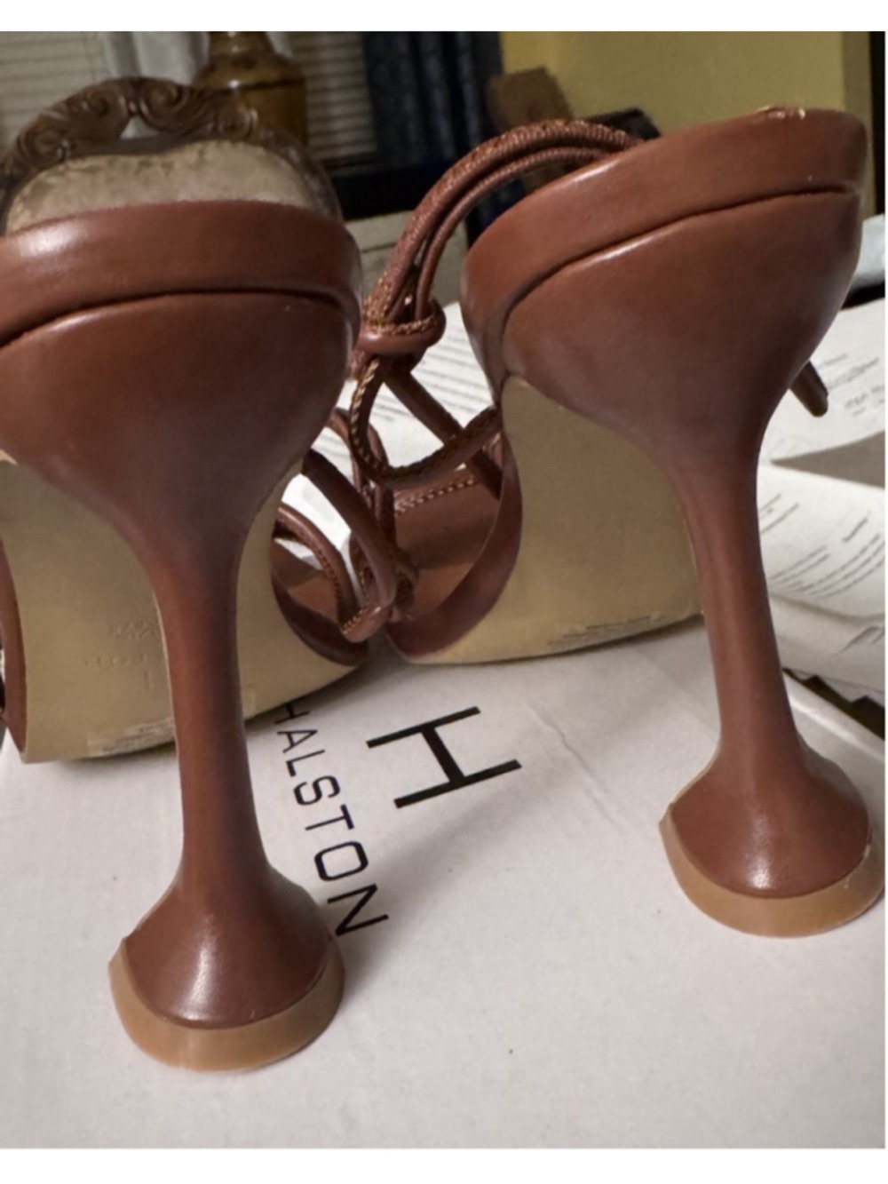 Halston Picasso Lace-Up Sandal 9.5 - Picture 8 of 9